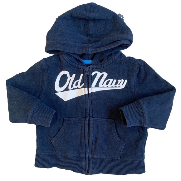 Old Navy Other - Old Navy Dark Blue Hooded Fleece Jacket